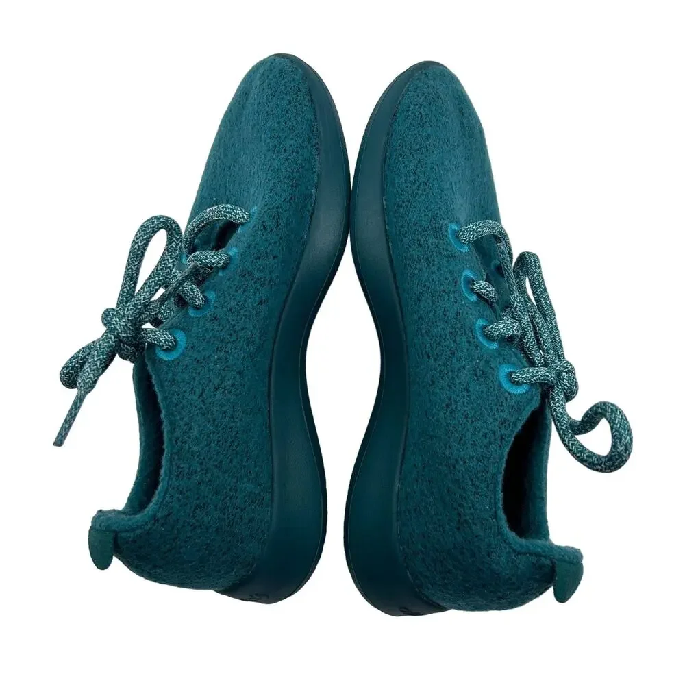 Allbirds Womens Wool Runners US 5 Tuke Teal/Blue Comfort Shoes Lace-up Athletica
